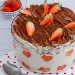 Le tiramisu à la fraise Le tiramisu à la fraise