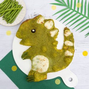 La pizza dino aux haricots verts La pizza dino aux haricots verts