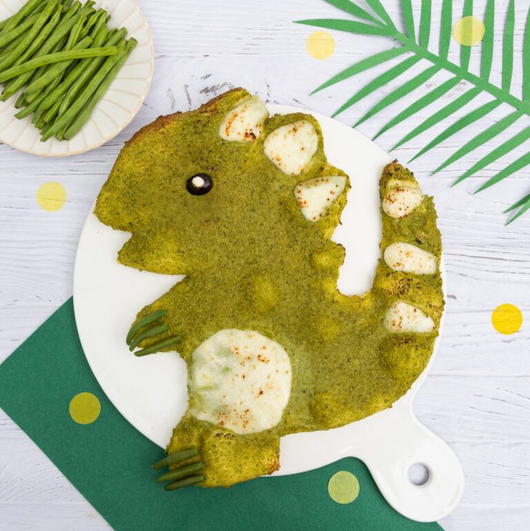 La pizza dino aux haricots verts La pizza dino aux haricots verts