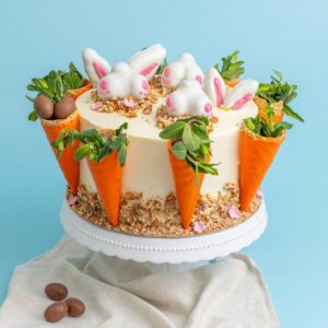 Easter Bunny Carrot Pecan Cake