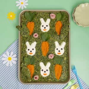 Cake épinards potager de Pâques