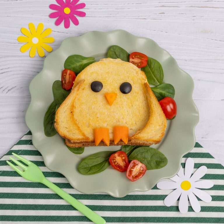 Croque-monsieur poussin de Pâques Croque-monsieur poussin de Pâques
