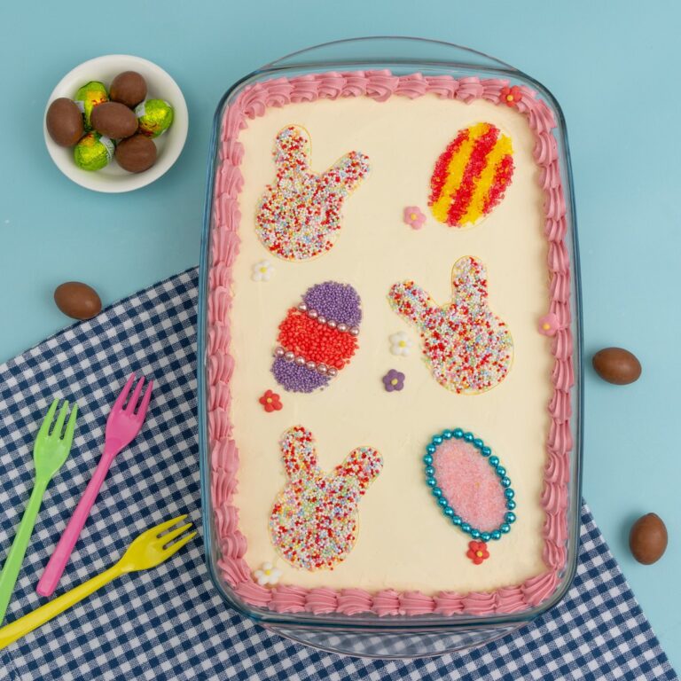 Easter Sheet Pan Ice Cream Cake