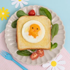 Croque-madame poussin de Pâques Croque-madame poussin de Pâques