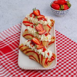 Crêpes fraises-chantilly Crêpes fraises-chantilly