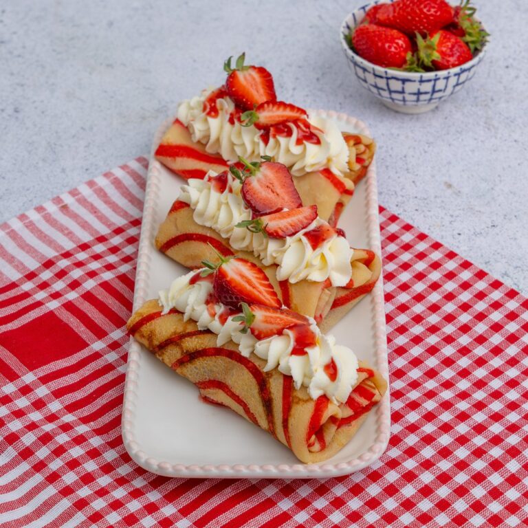 Crêpes fraises-chantilly Crêpes fraises-chantilly