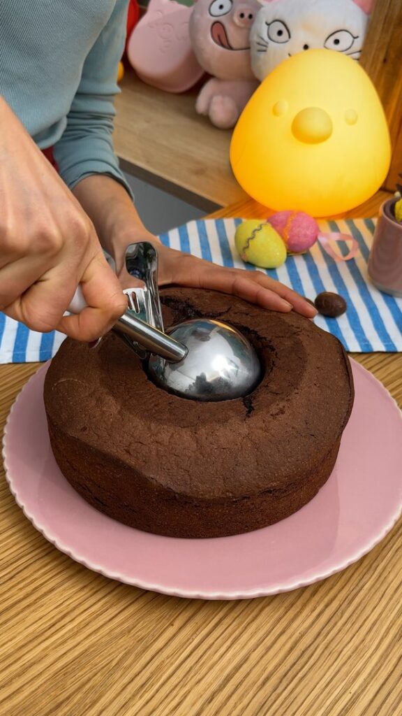 Torta al cioccolato a forma di pecorella 🍫🐑