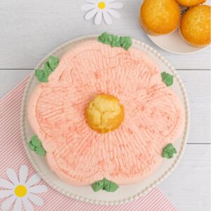 Pink Flower Cupcakes