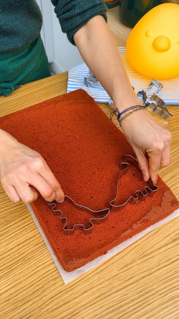 Pastel de Dino Fósil para Excavar