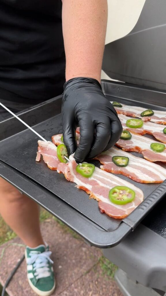 Spiedini di Pancetta Glassata al BBQ