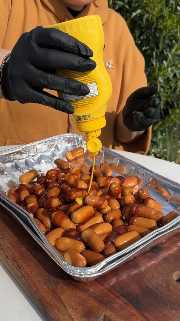 BBQ Little Smokies Chili Dogs