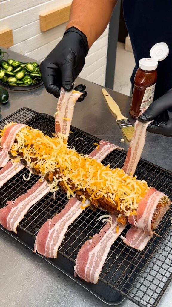 BBQ Candied Bacon Ribs : recipe Chefclub | chefclub.tv
