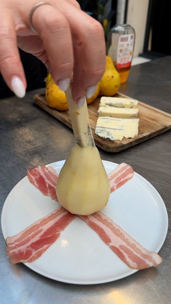 Poire-Lard-Gorgonzola