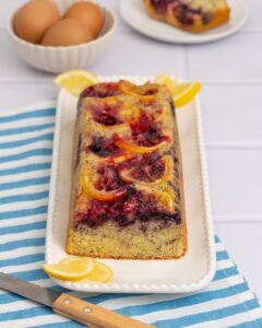 Cake au citron-myrtilles
