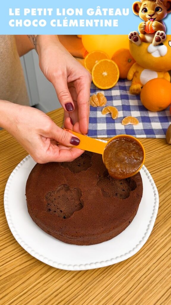 Le petit lion gâteau choco clémentine🦁