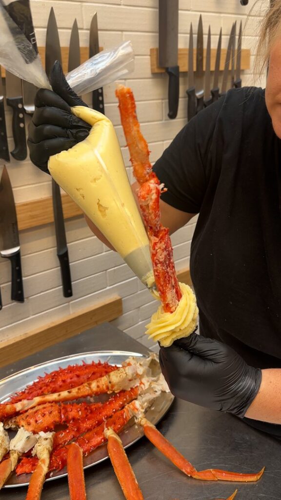 Les pattes de crabe royal de la duchesse