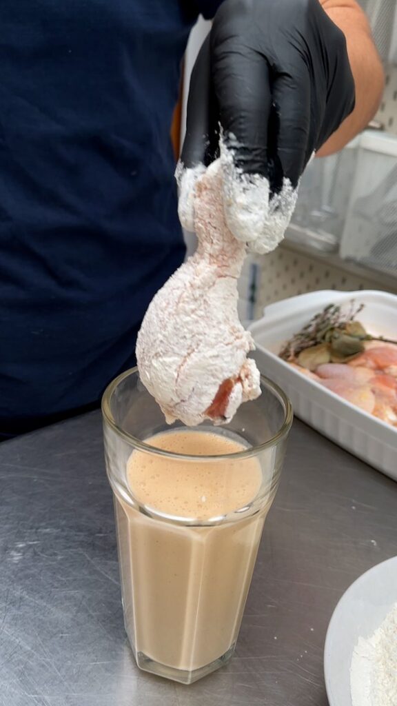 Frango Frito com Batata Ralada