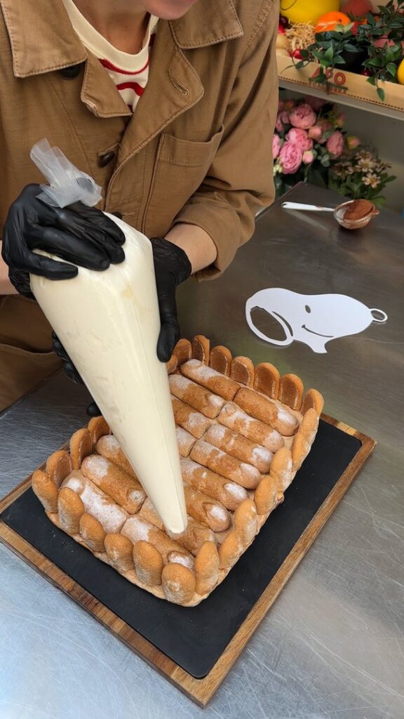 Tarta de helado Tiramisú de Snoopy
