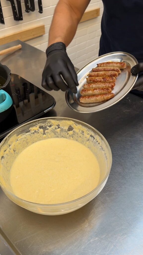 Breakfast Sausage Corn Dogs