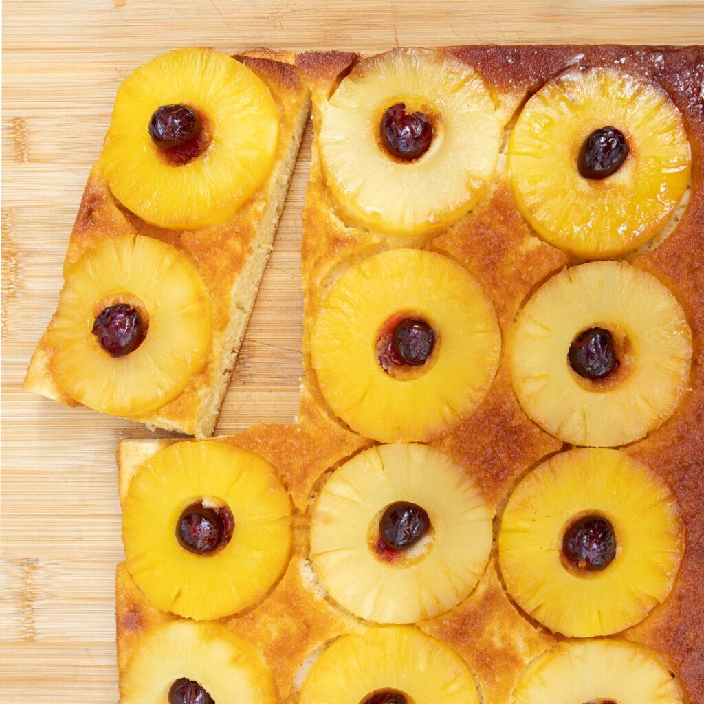 Génoise à l&rsquo;ananas