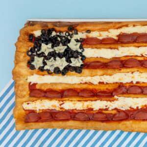 4th of July Pizza Flag