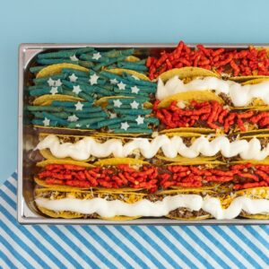 4th of July Flag Tacos To Share
