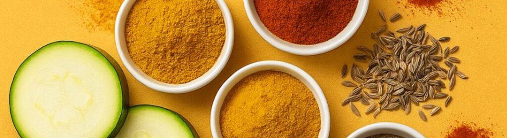 Quelle épices avec des courgettes​?