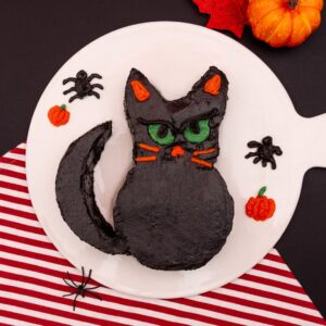 Gâteau Chat noir d’Halloween Gâteau Chat noir d’Halloween