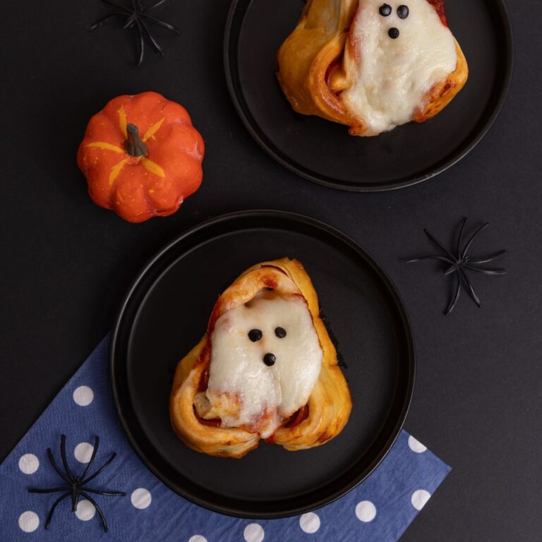 Spooky Ghost Pizza Rolls