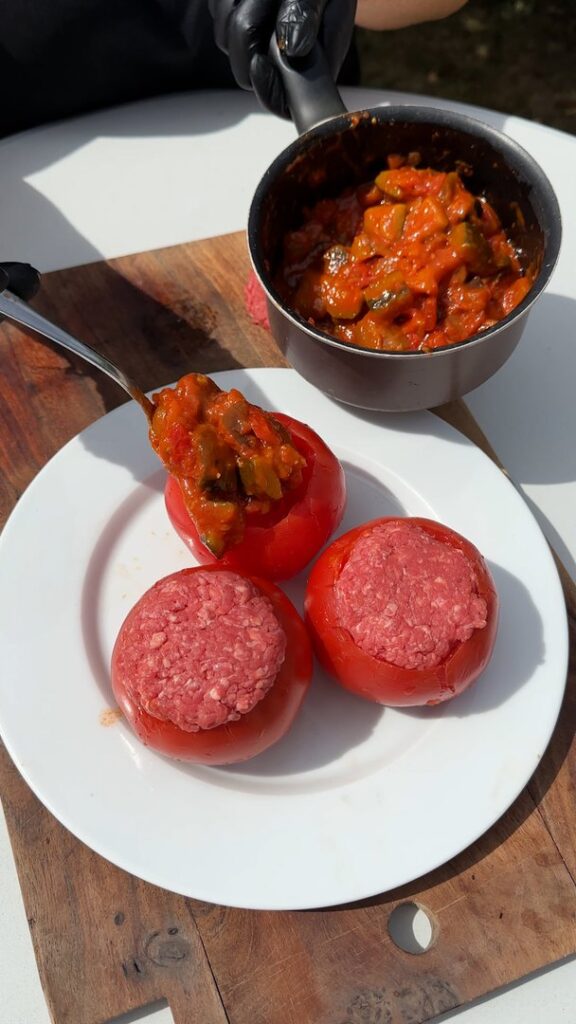 Les tomates farcies au barbecue
