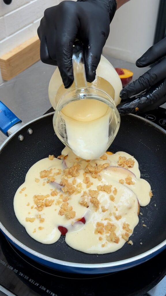 Upside Down Peach Cobbler