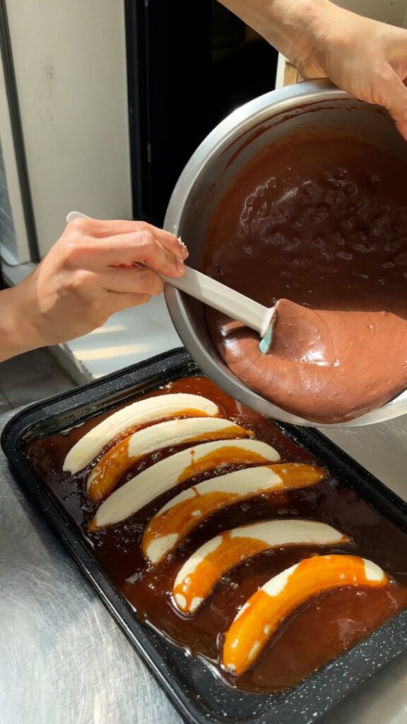 Gâteau Snickers Renversé