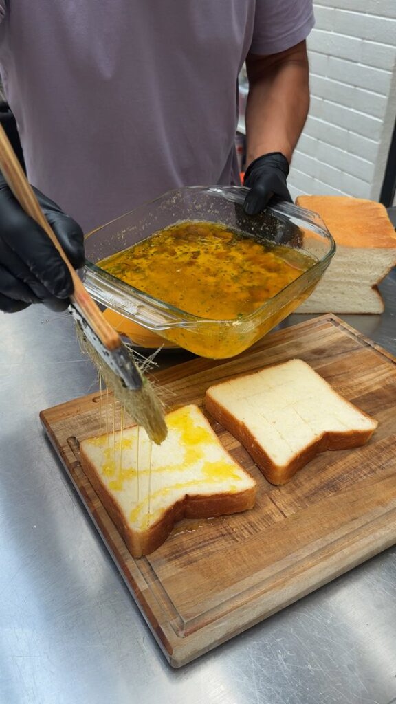 Fromage grillé en grille
