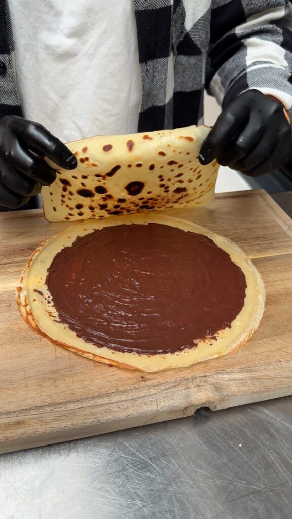 Schoko-Bananen-Crepes