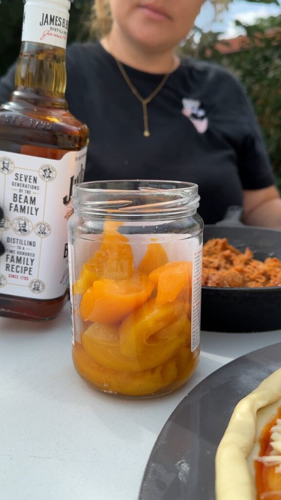 Pizza Cobbler Pêche Bourbon