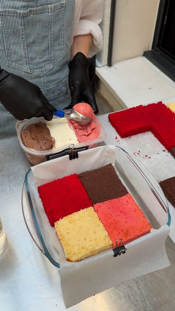 Neapolitan Ice Cream Sandwiches