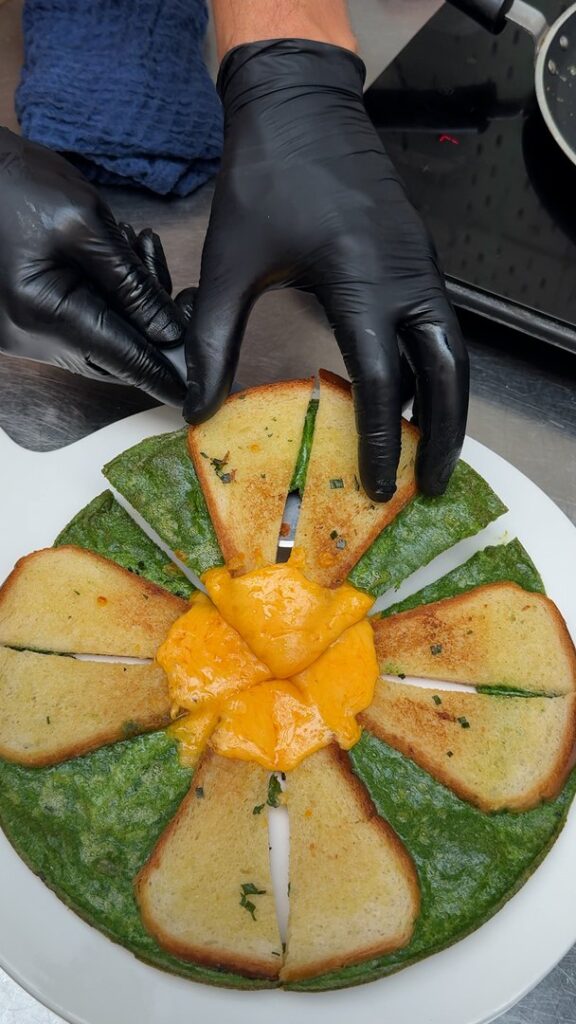 Fleur d&rsquo;Omelette aux Épinards