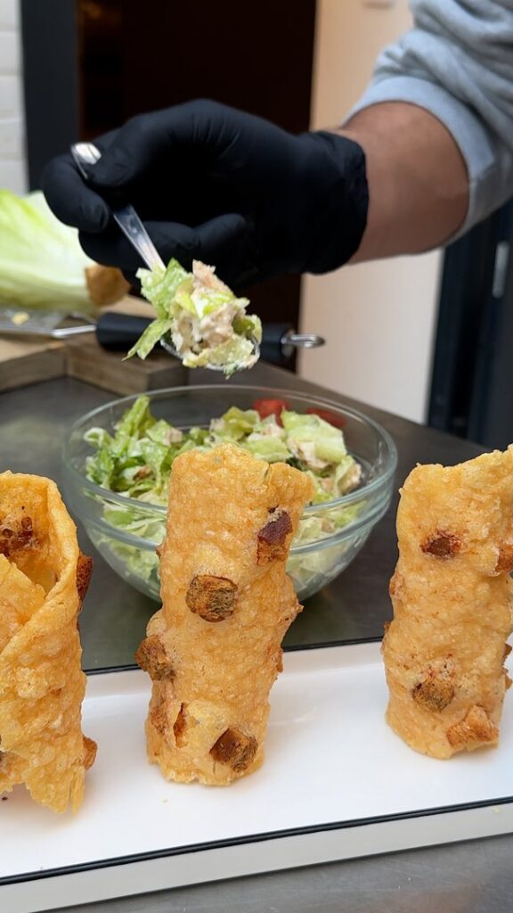 Cannoli de salade César