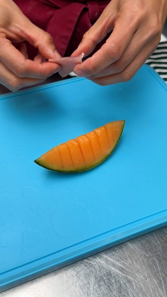 Les bouchées melon et poisson