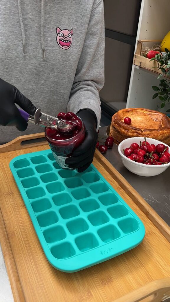 Bouchées de Cheesecake aux Cerises Frits