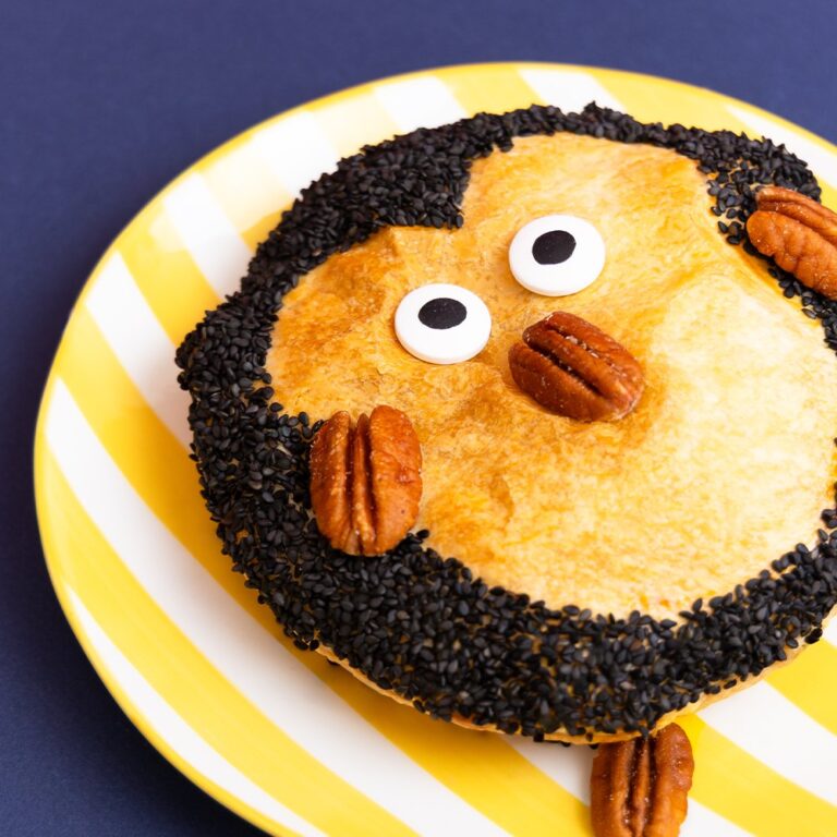 Mini-galette des rois pingouin