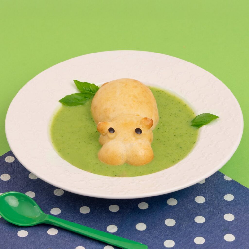 Pizza hippo soupe légumes