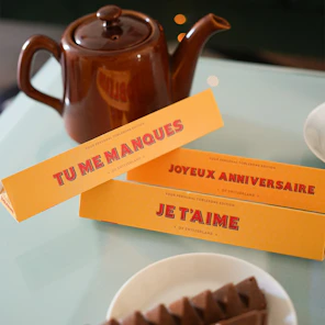 Toblerone avec message