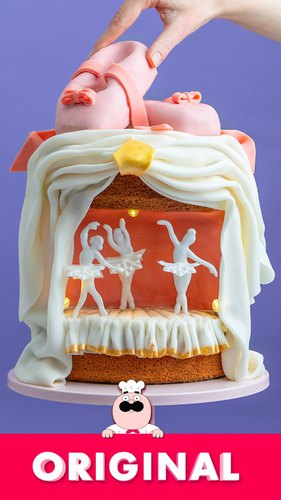 Ballerina's Whirl Cake