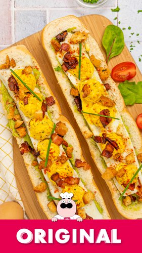 Deviled Eggs Toast