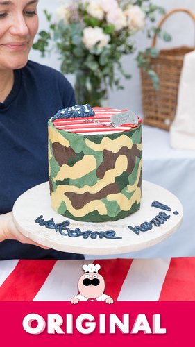 Camouflage Hero Cake