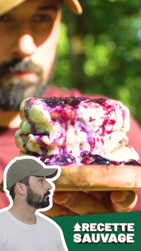 Pain perdu revisité à la myrtille