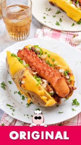 Loaded Hot Dog Potatoes