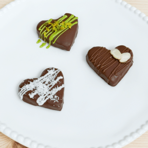 Dattes cœurs chocolatés