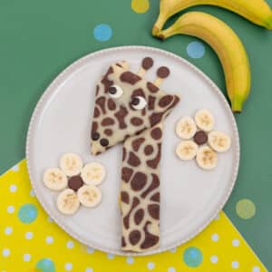 Les crêpes girafes chocolat-banane